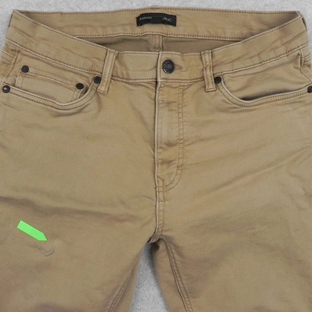 Banana Republic Jeans Mens 32x30 Slim Straight 5-Pocket Stretch Flex Denim Brown